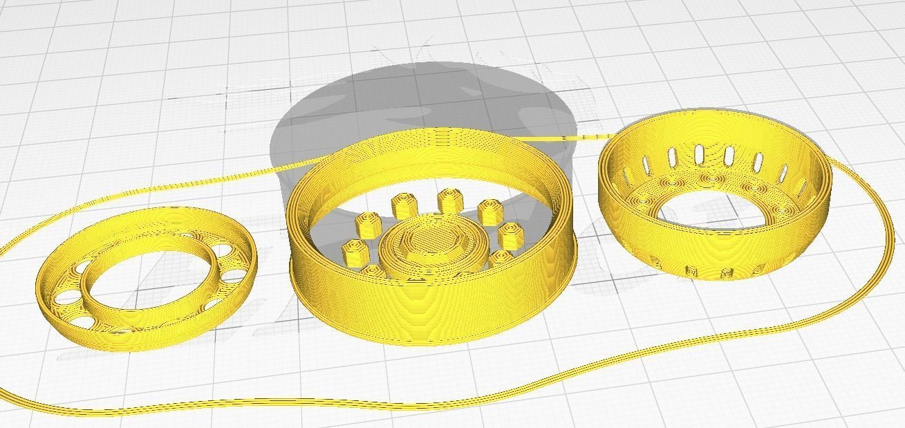 TRUCK WHEEL 3D print model_5