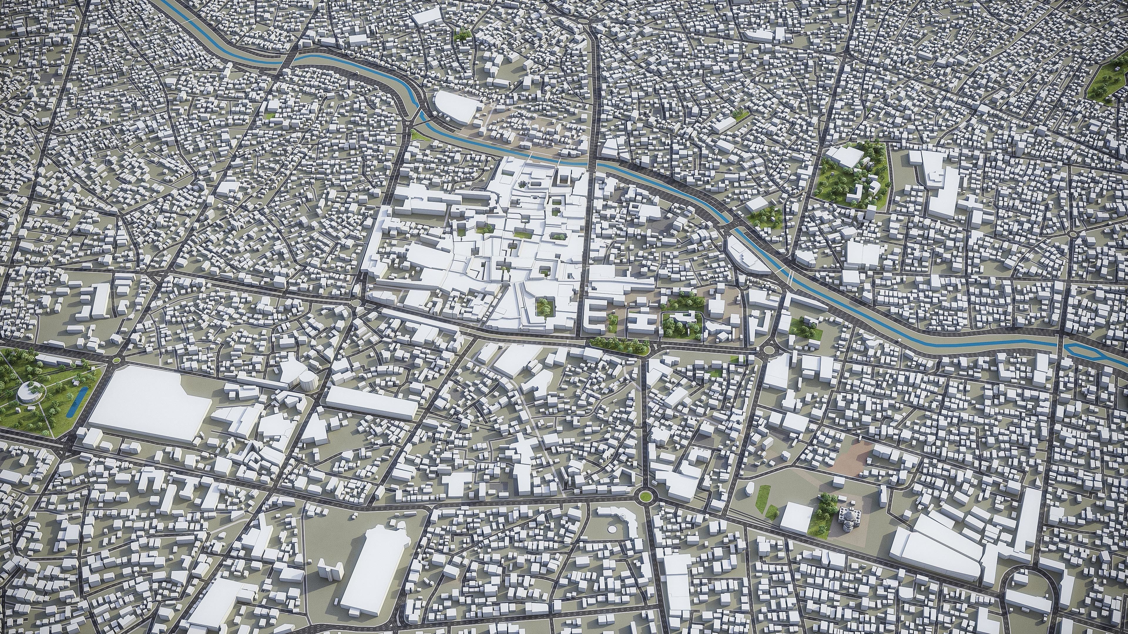 Tabriz Low-poly 3D model_2