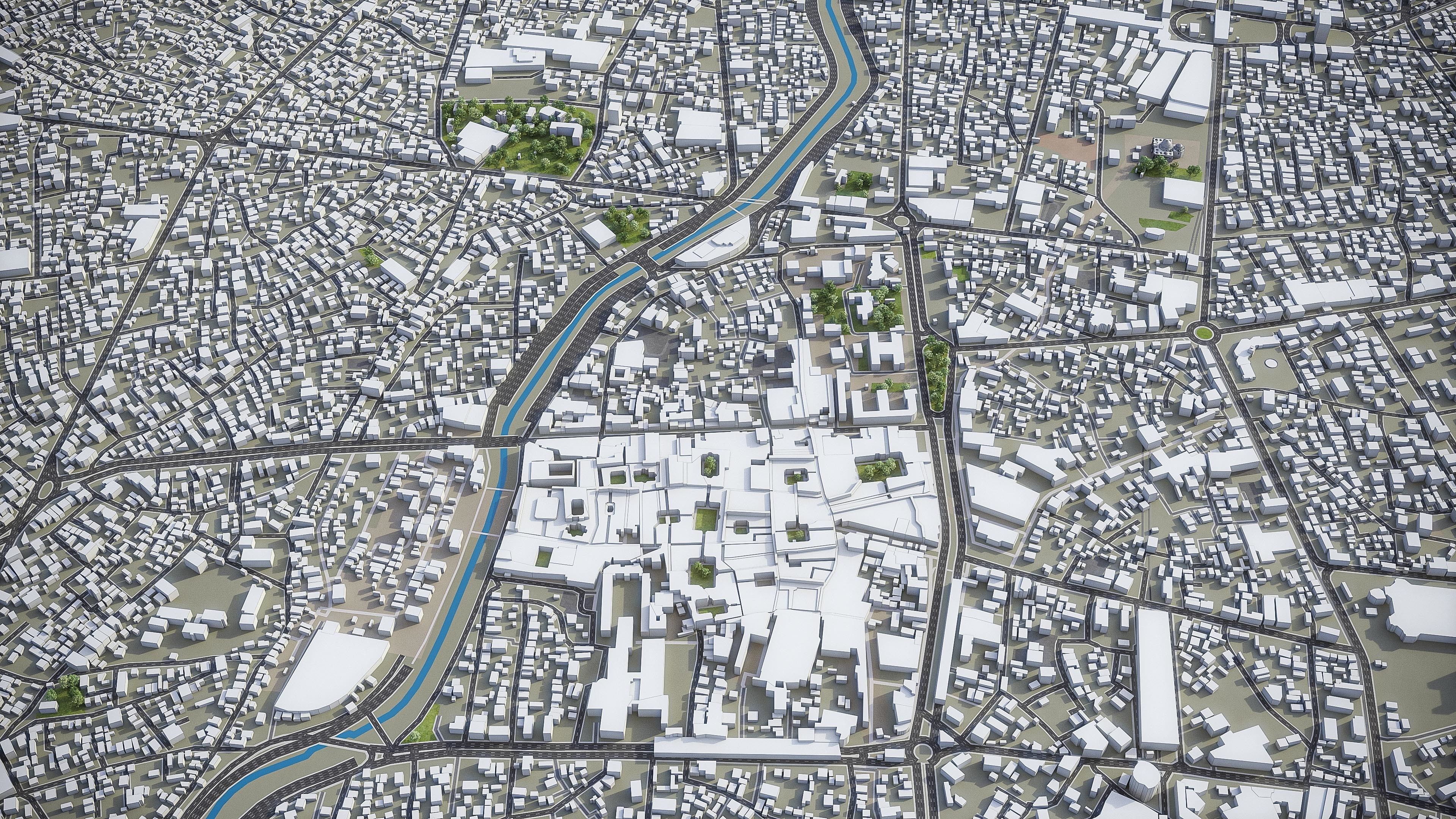 Tabriz Low-poly 3D model_4