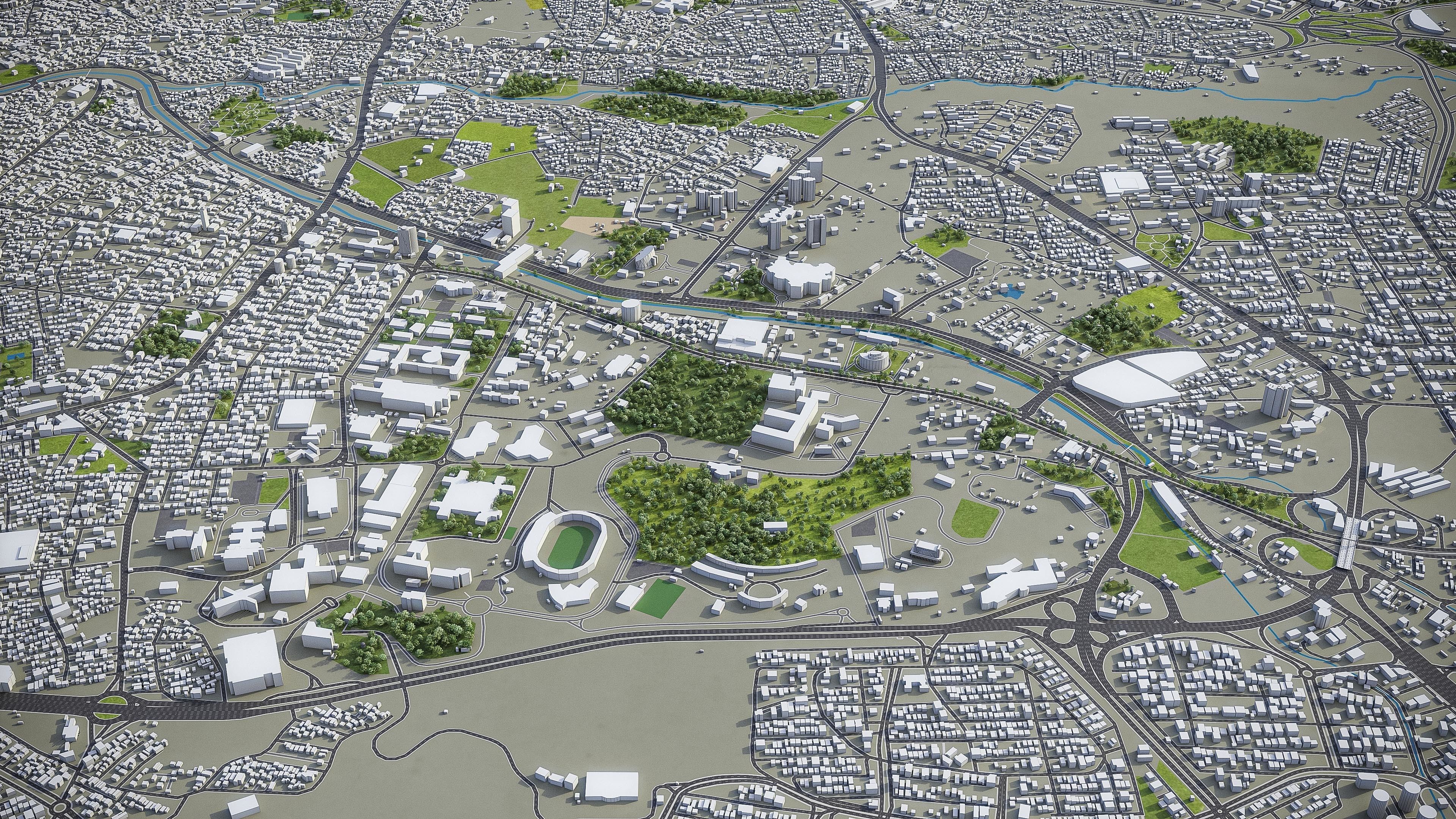 Tabriz Low-poly 3D model_9