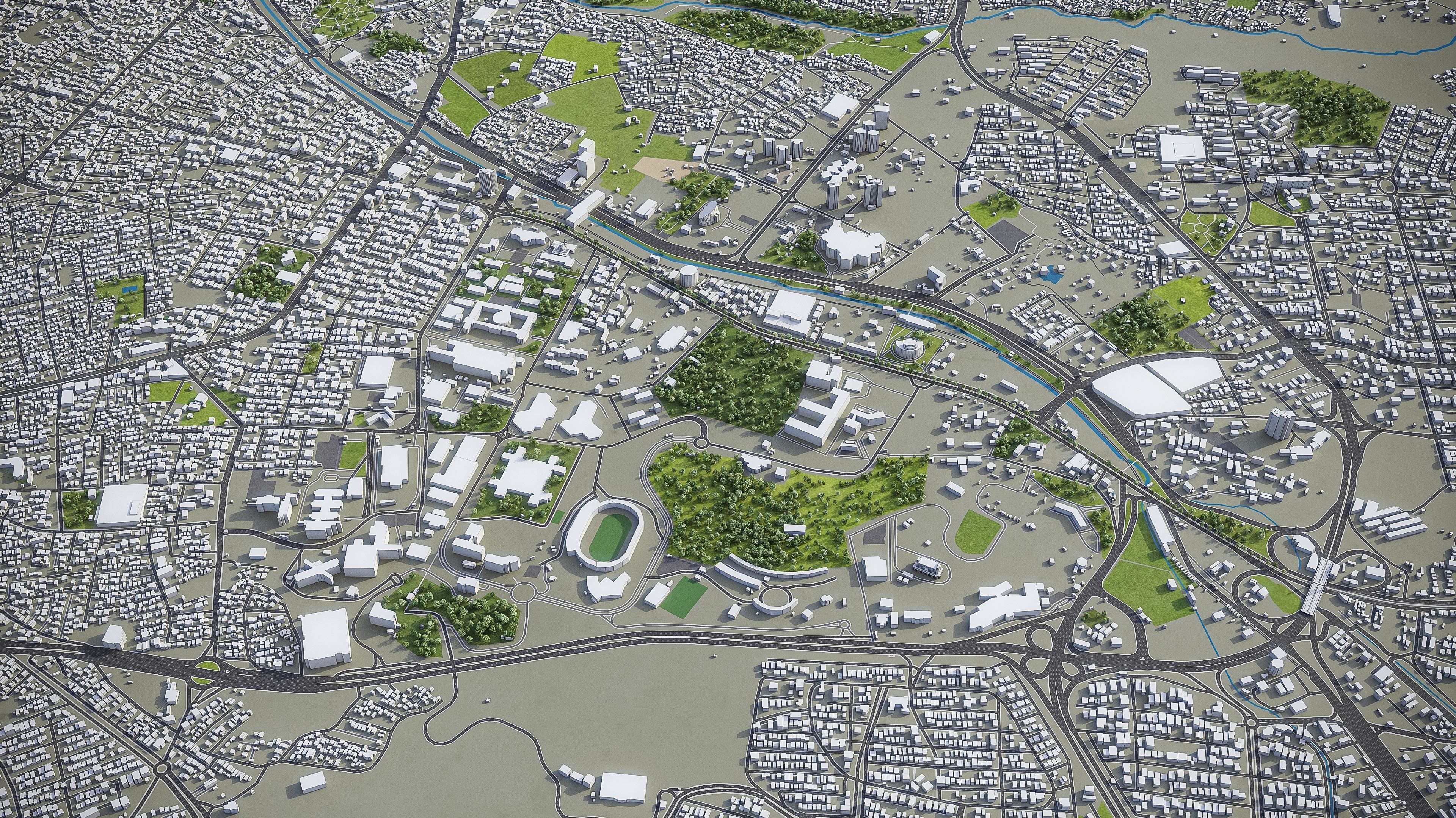 Tabriz Low-poly 3D model_3