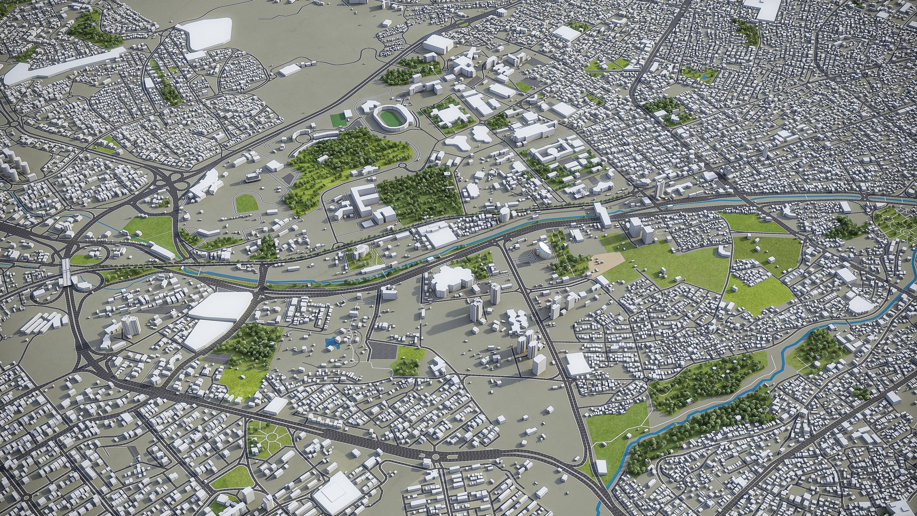 Tabriz Low-poly 3D model_11