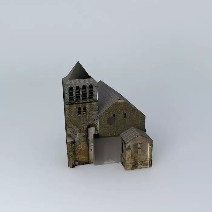 Church Mareuil Dordogne Free 3D model