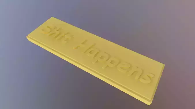 ShitHappens label 3D print model