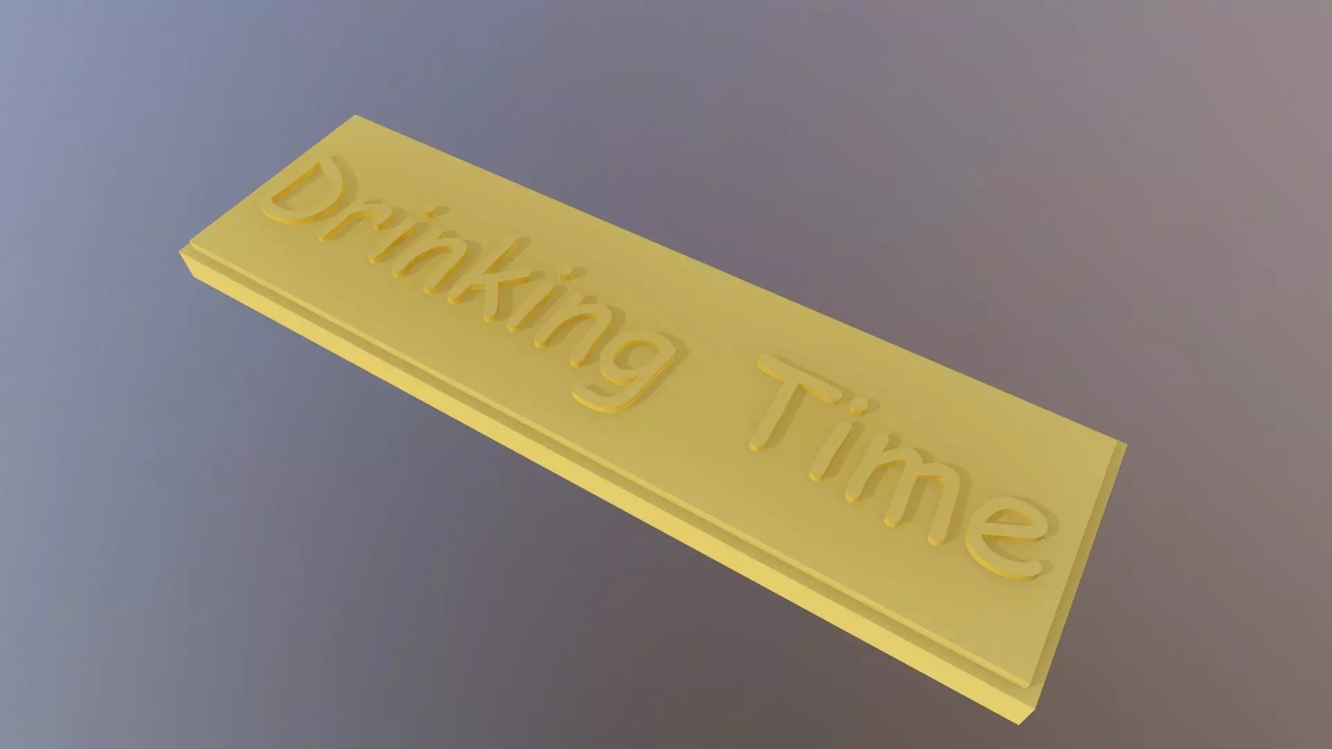 Drinking Time Label 3D print model_0