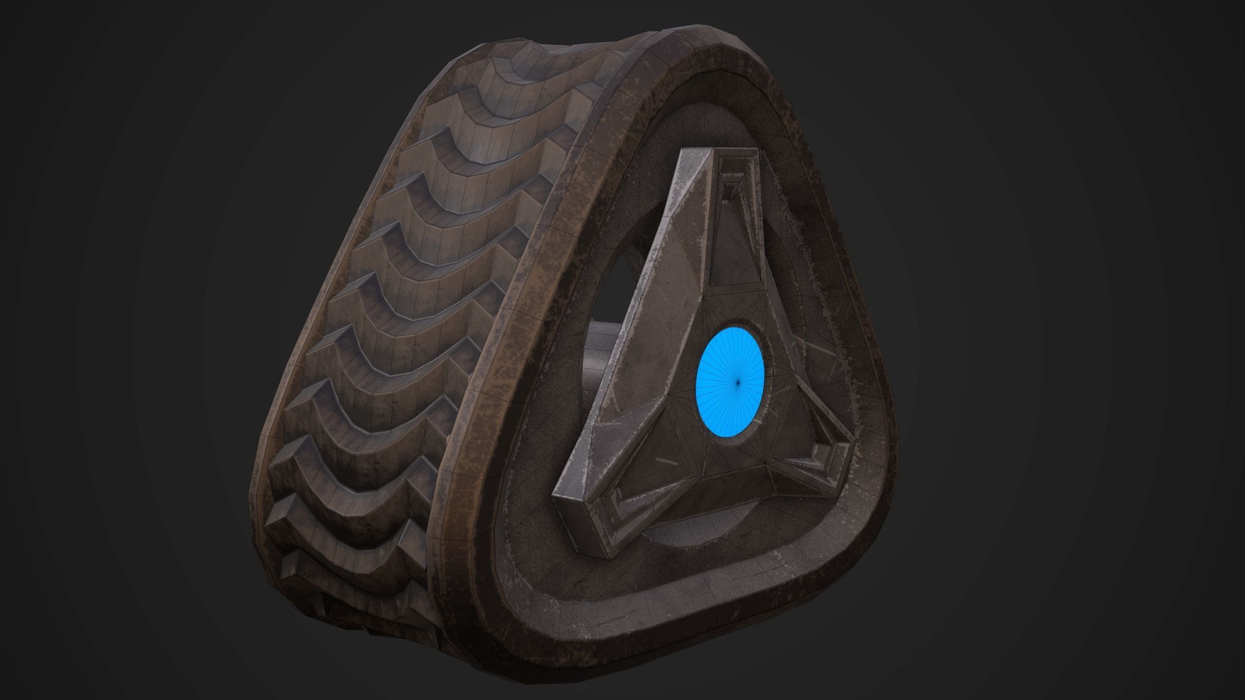 Sci-Fi Armored Military Cars Pack PBR Low-poly 3D model_35