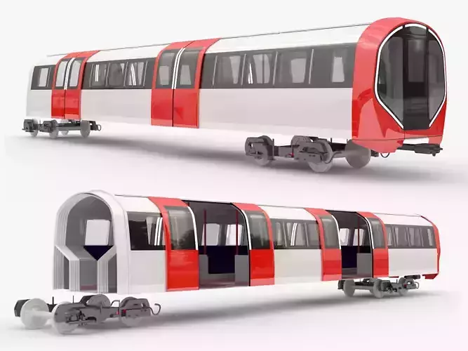 New tube for London locomotive 3D model