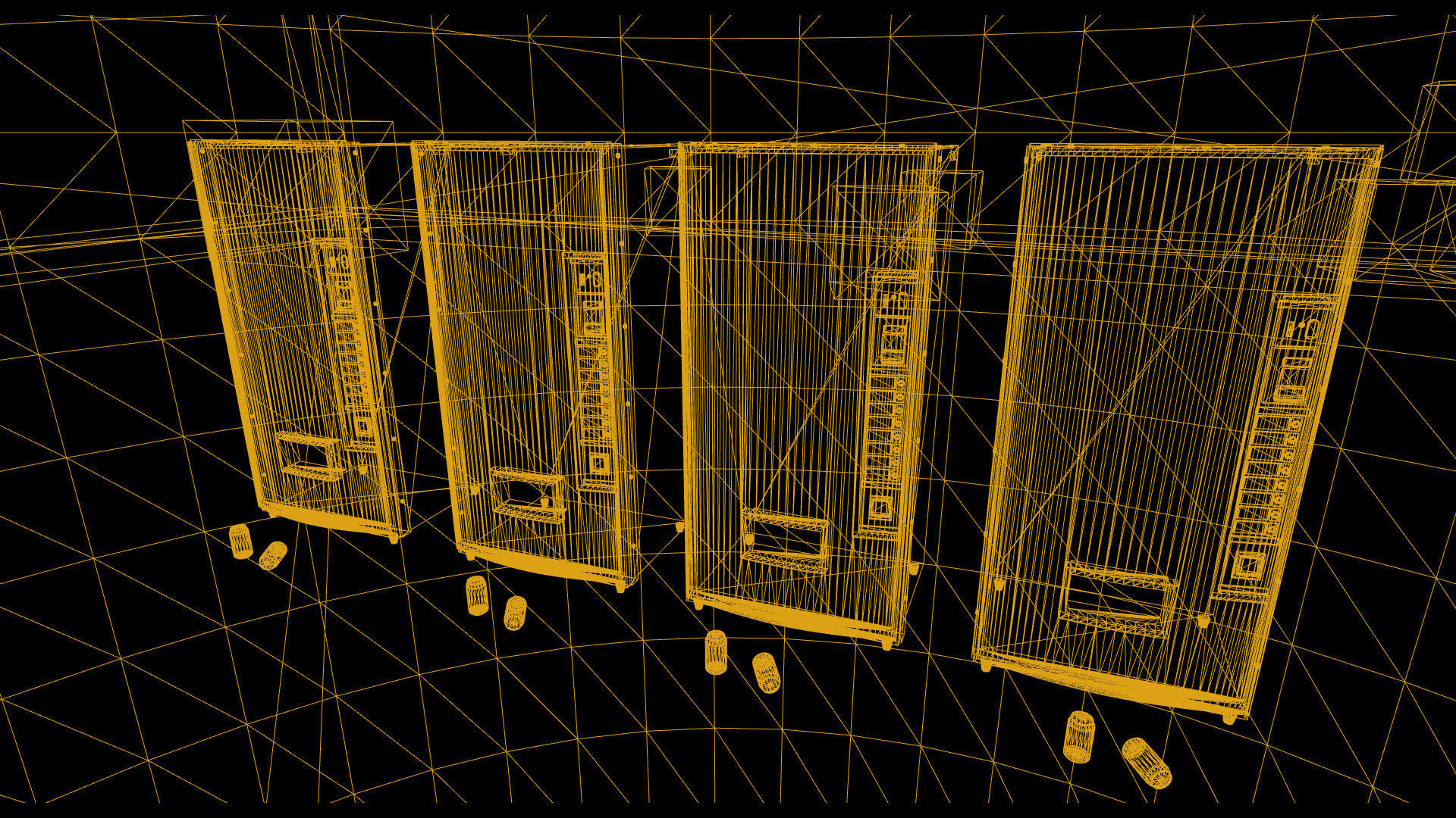 Soda - Water - Softdrink Vending Machine Set - FBX Included Low-poly 3D model_4