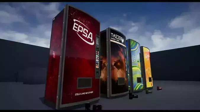Soda - Water - Softdrink Vending Machine Set - FBX Included