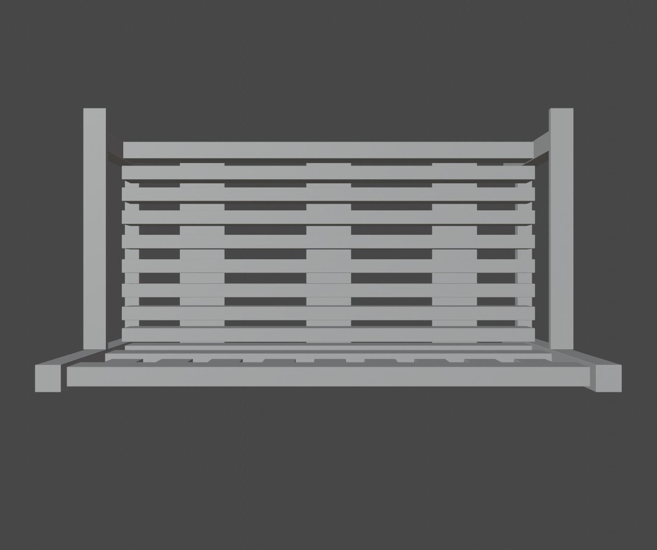 Benches park bench slats 3D Model Collection_21