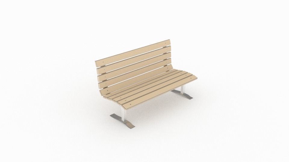 Benches park bench slats 3D Model Collection_62