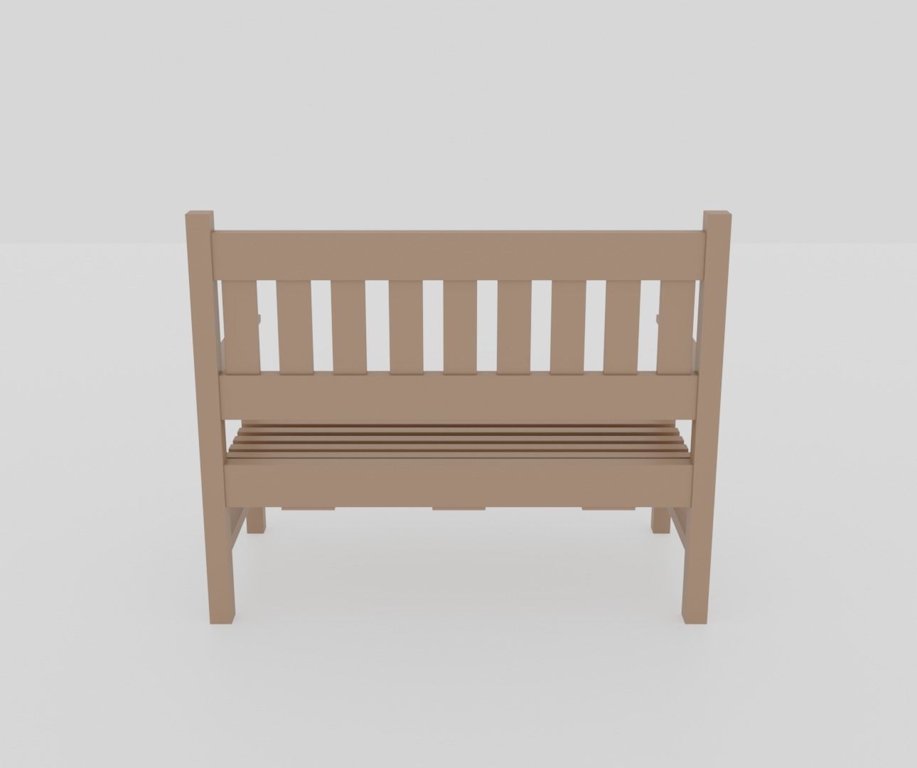 Benches park bench slats 3D Model Collection_53