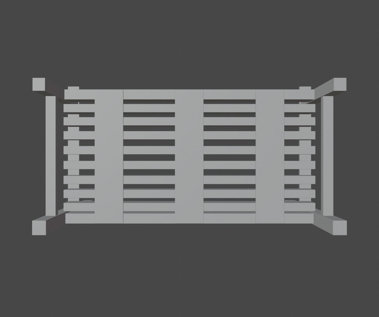 Benches park bench slats 3D Model Collection_22