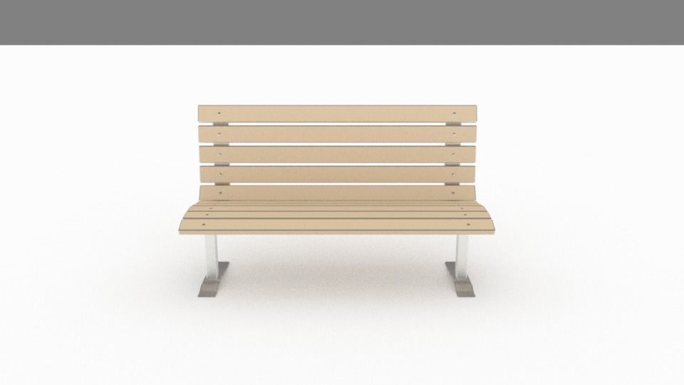 Benches park bench slats 3D Model Collection_61