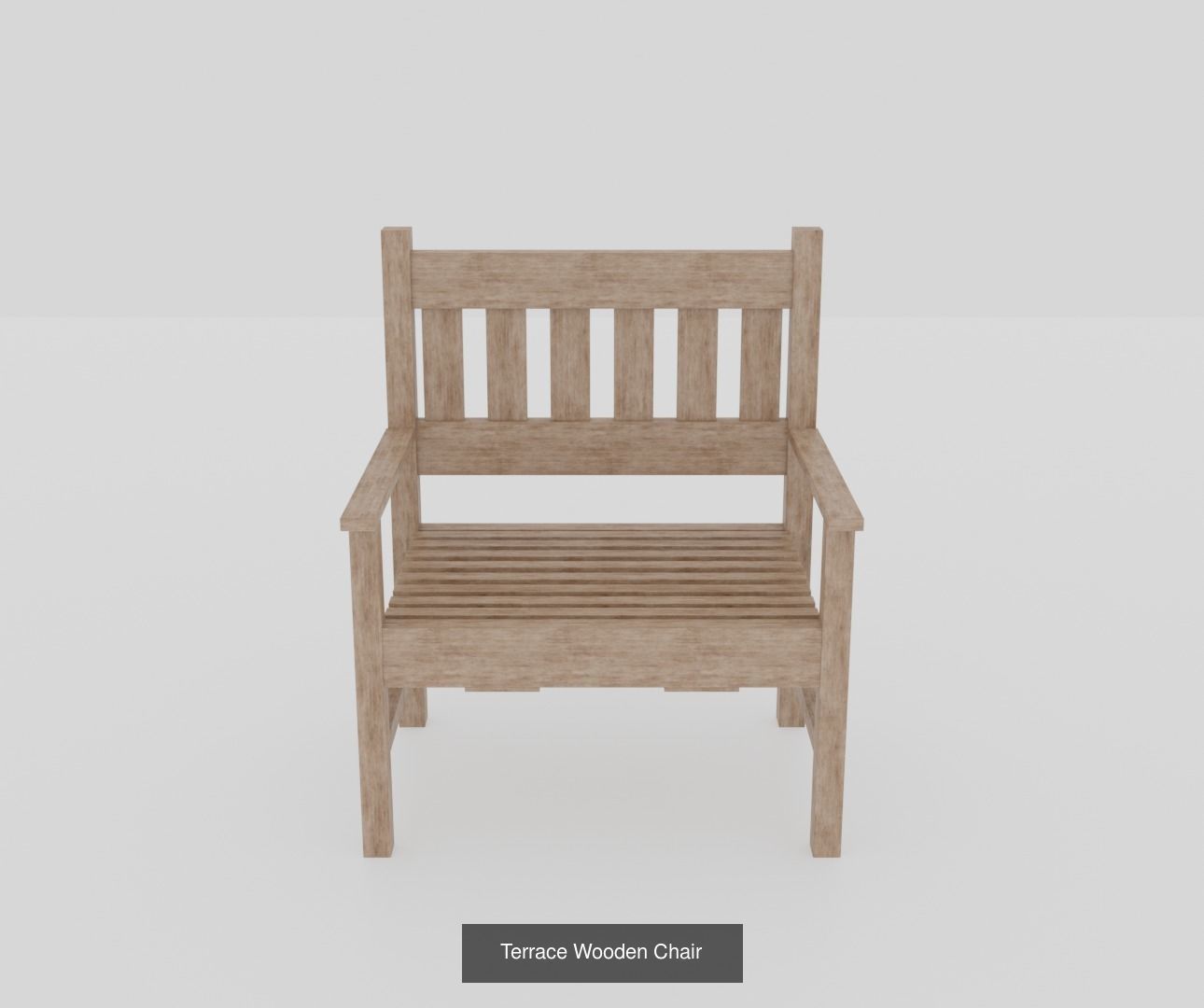 Benches park bench slats 3D Model Collection_6