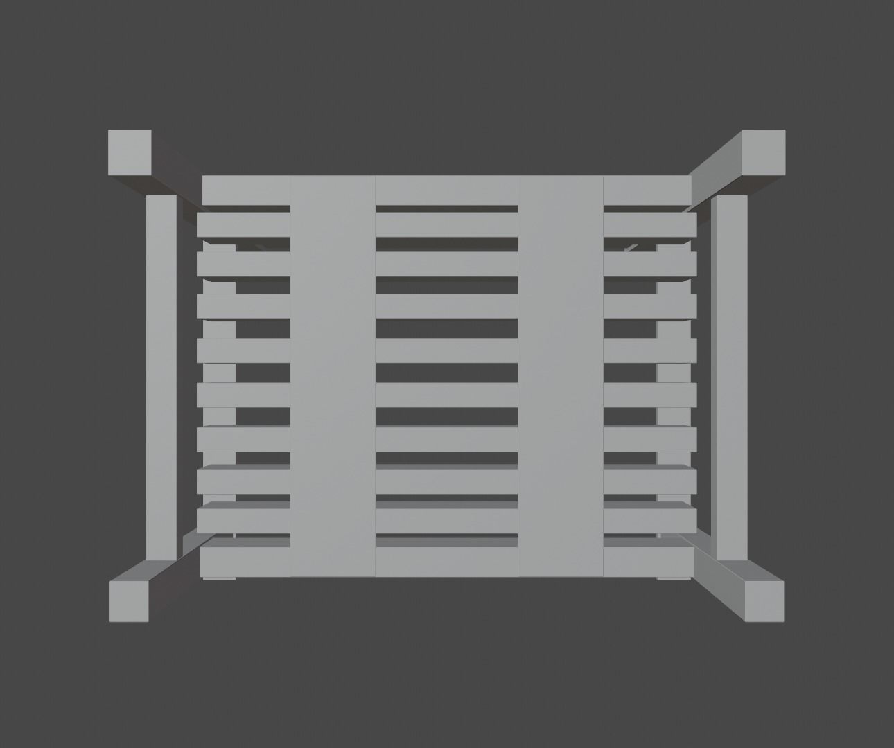 Benches park bench slats 3D Model Collection_40