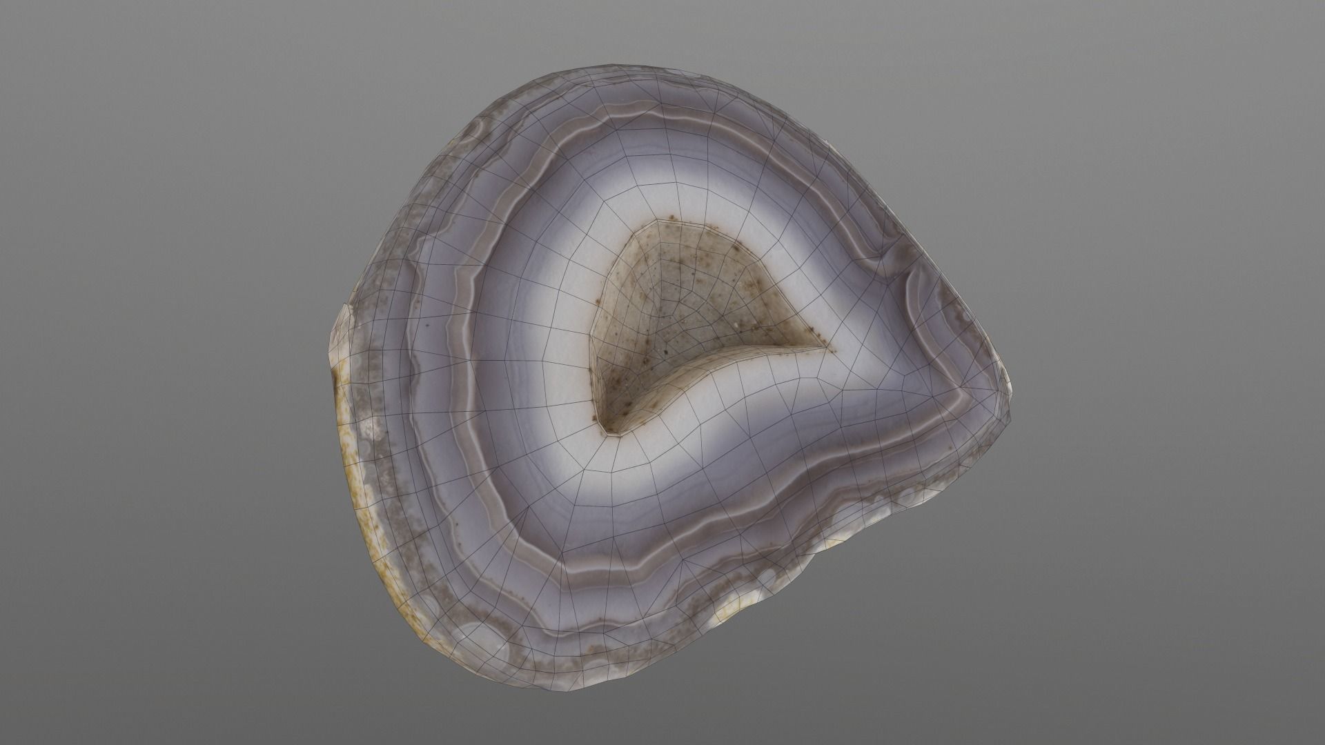 3d scan of Agate gem Low-poly 3D model_7