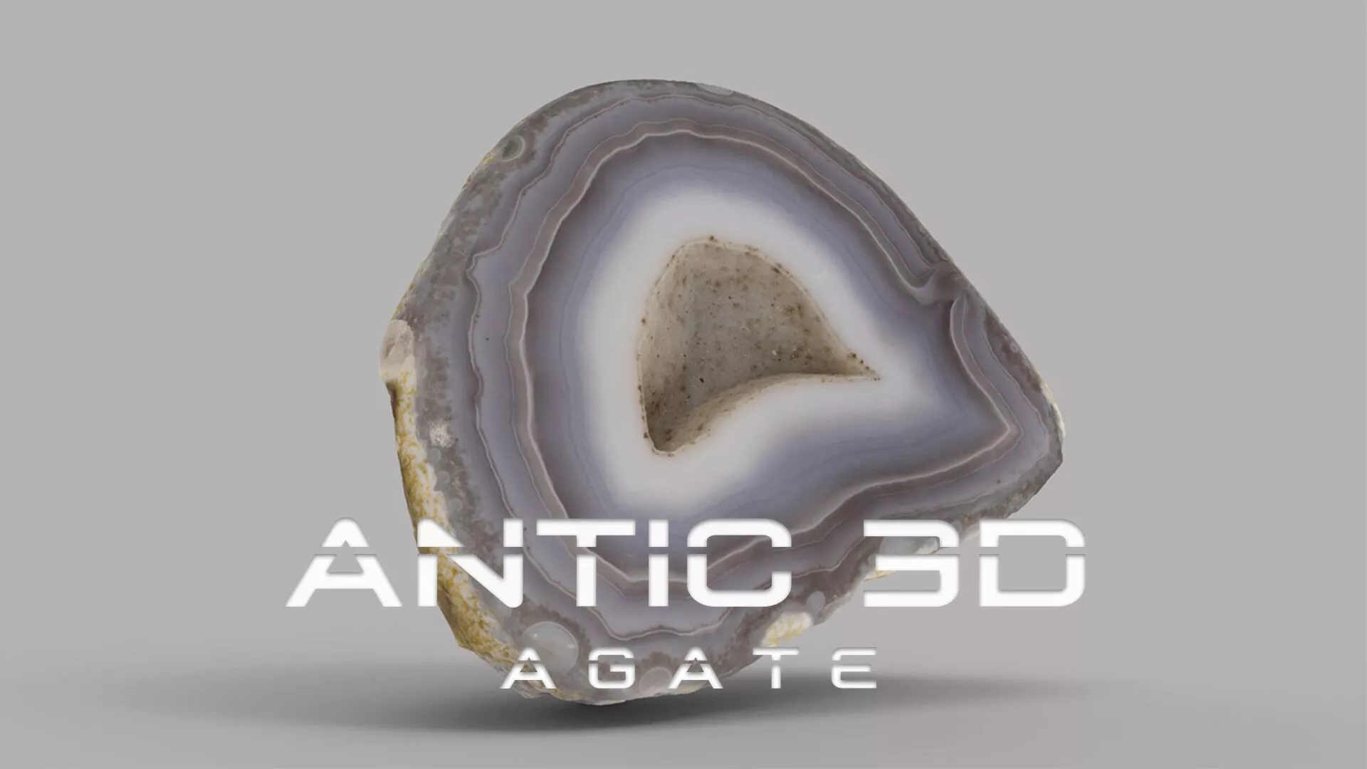 3d scan of Agate gem Low-poly 3D model