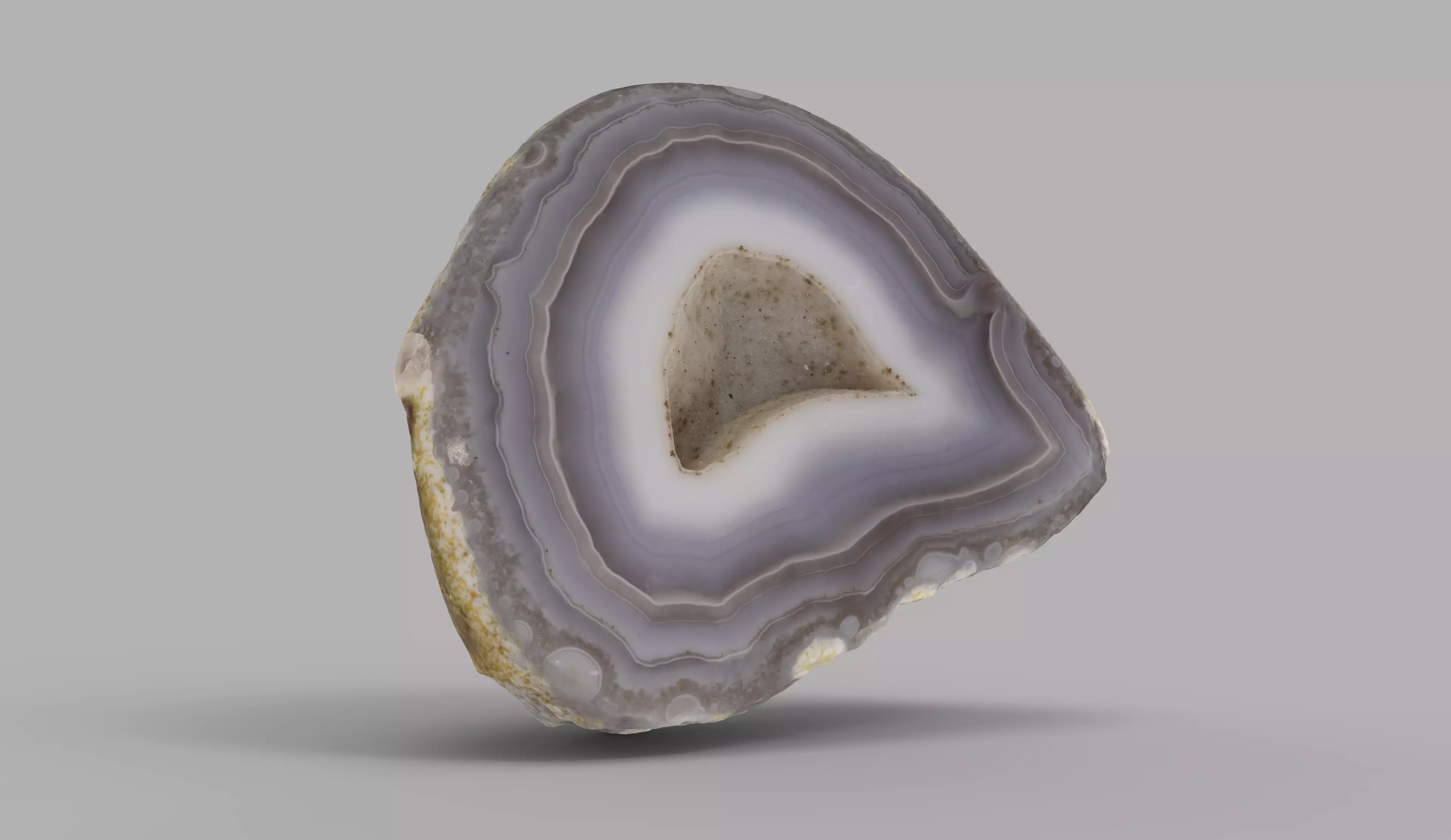 3d scan of Agate gem Low-poly 3D model_0