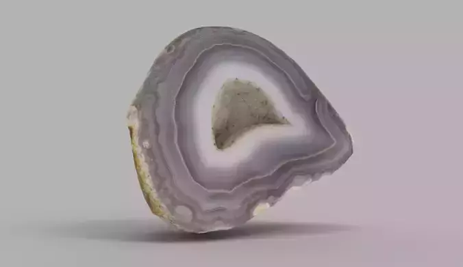 3d scan of Agate gem Low-poly 3D model