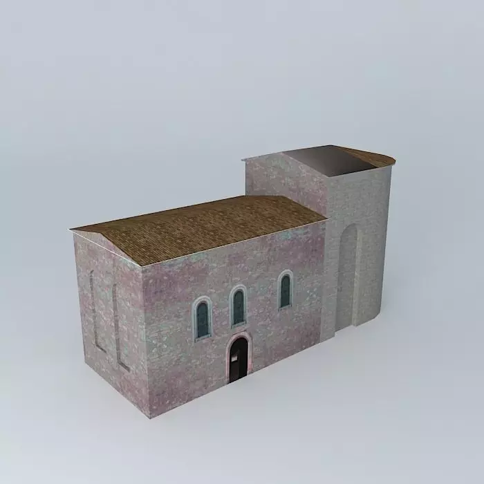 Church Festalemps Perigord Free 3D model