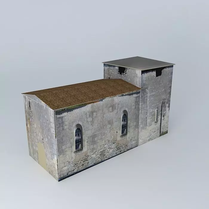 Church Epiluche Dordogne Free 3D model