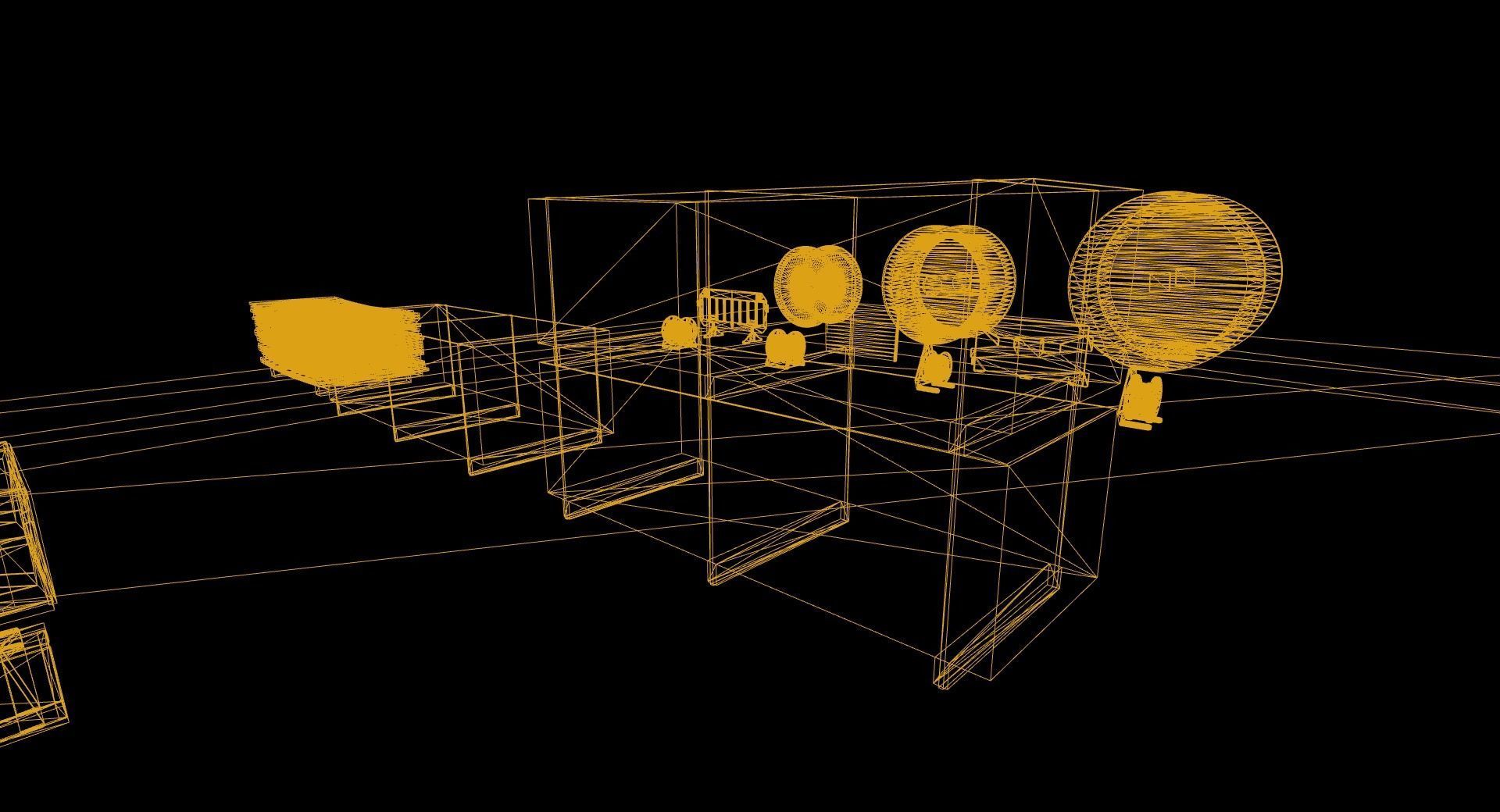 Warehouse - Construction - Cargo - Building Set - FBX included Low-poly 3D model_13