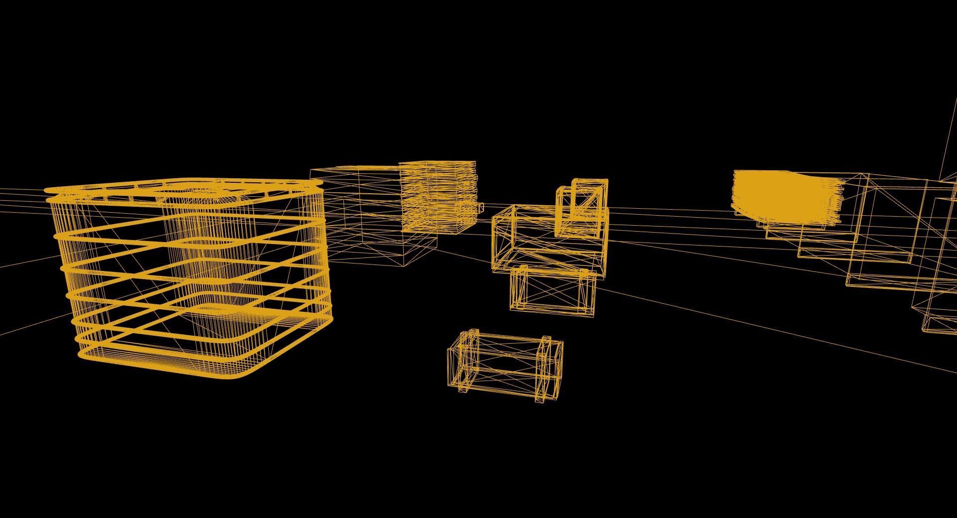 Warehouse - Construction - Cargo - Building Set - FBX included Low-poly 3D model_10
