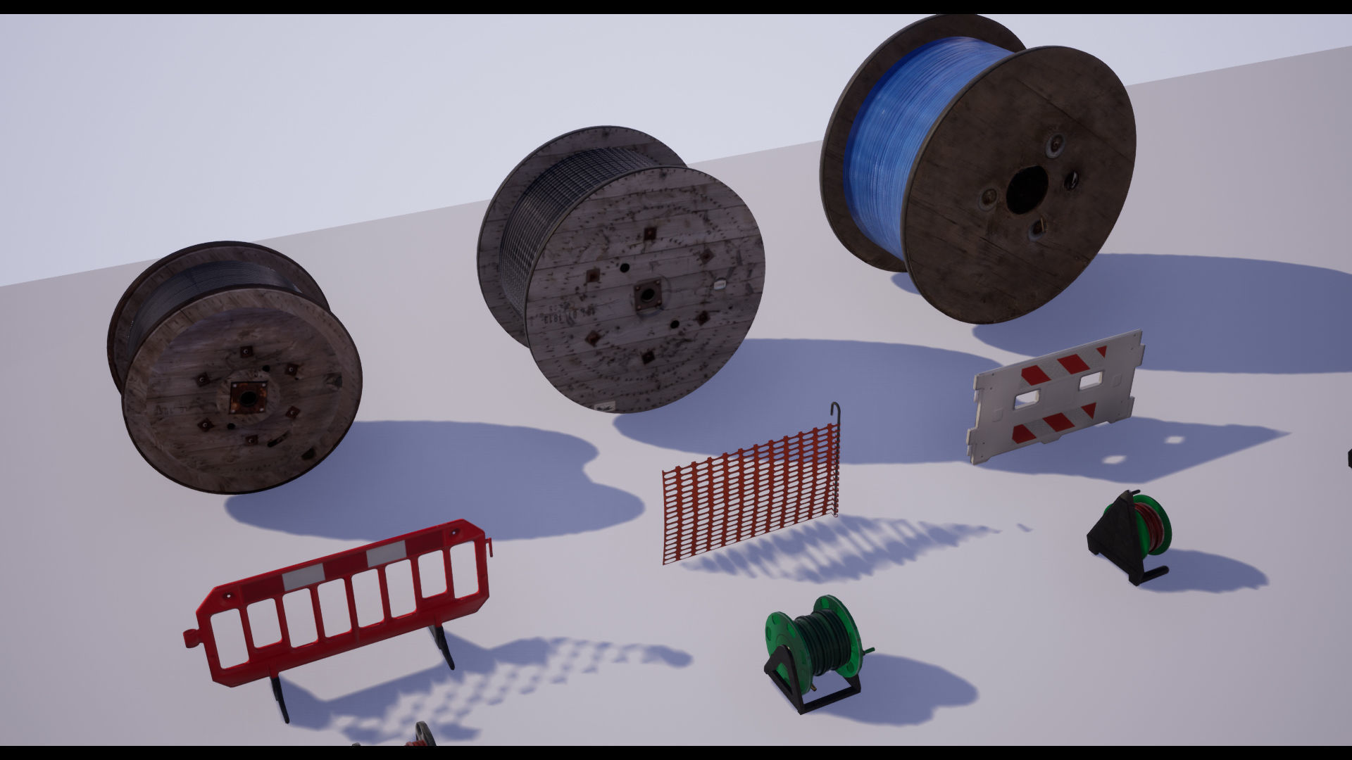 Warehouse - Construction - Cargo - Building Set - FBX included Low-poly 3D model_3