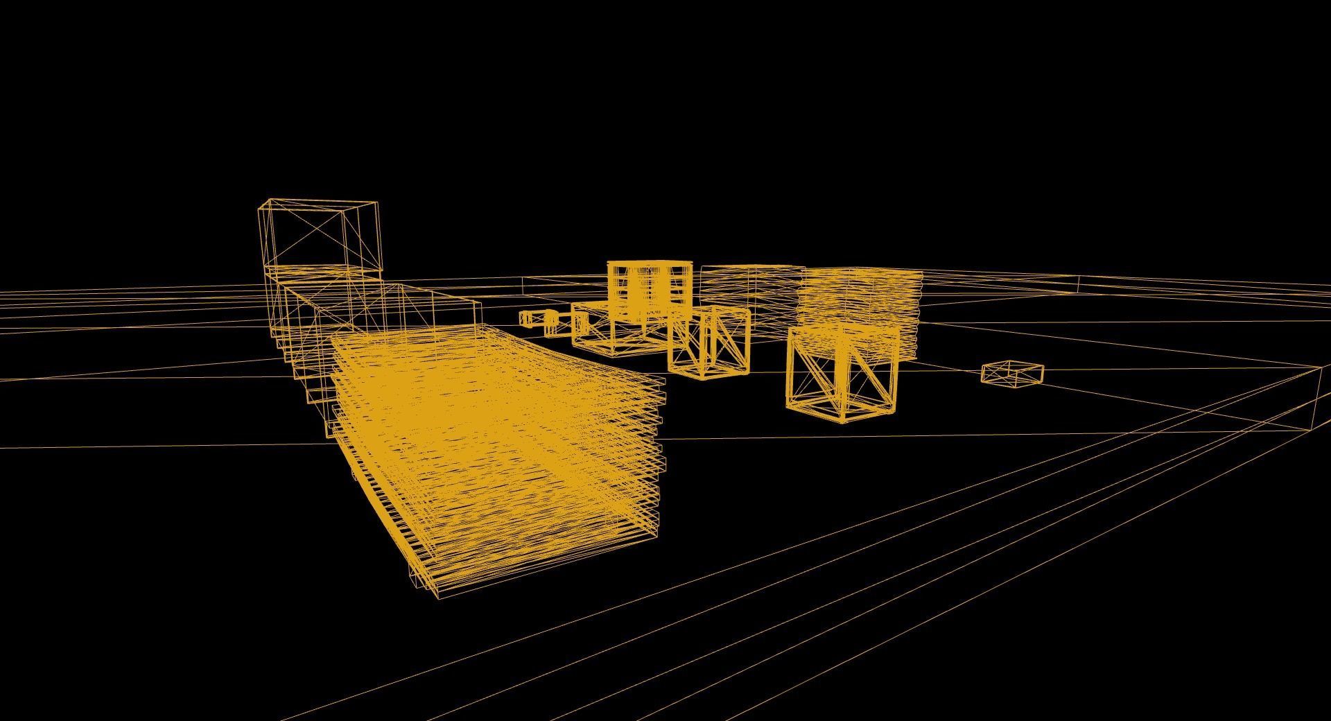 Warehouse - Construction - Cargo - Building Set - FBX included Low-poly 3D model_12