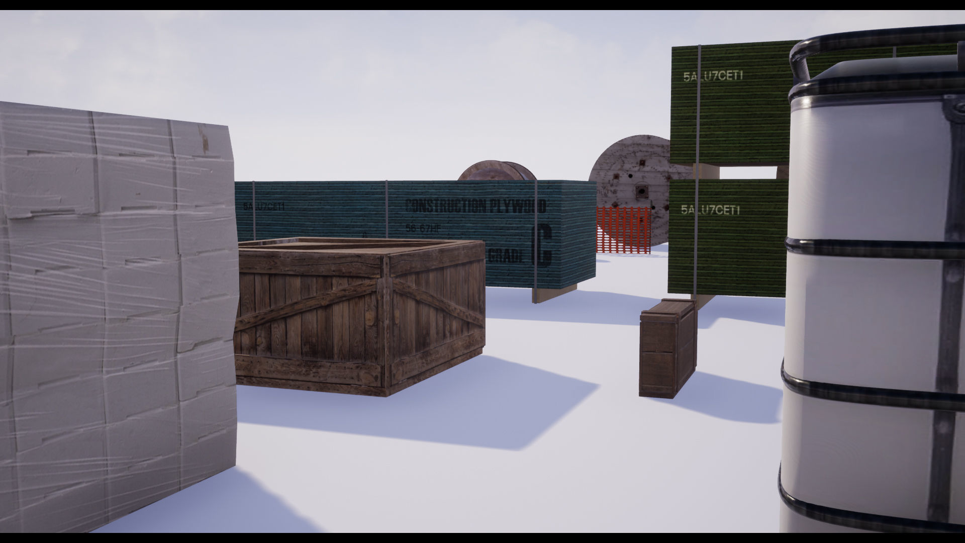 Warehouse - Construction - Cargo - Building Set - FBX included Low-poly 3D model_9