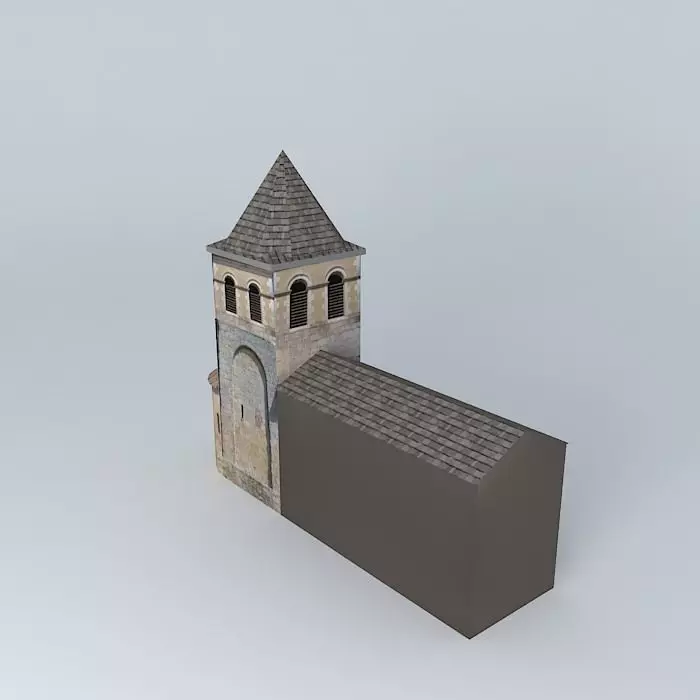 Church Jalmontiers Free 3D model