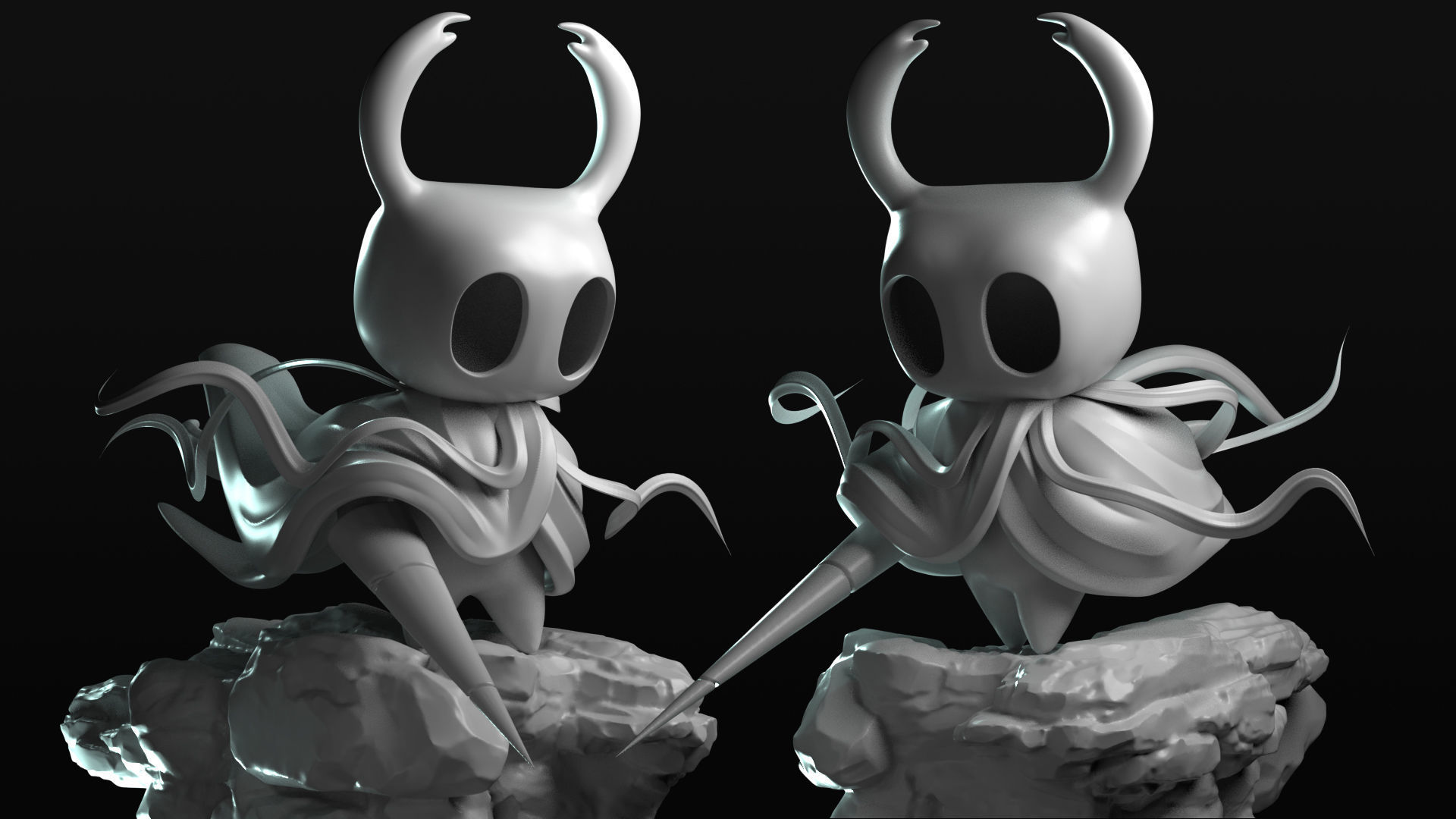 Hollow Knight Figurine 3D Print 3D print model_2