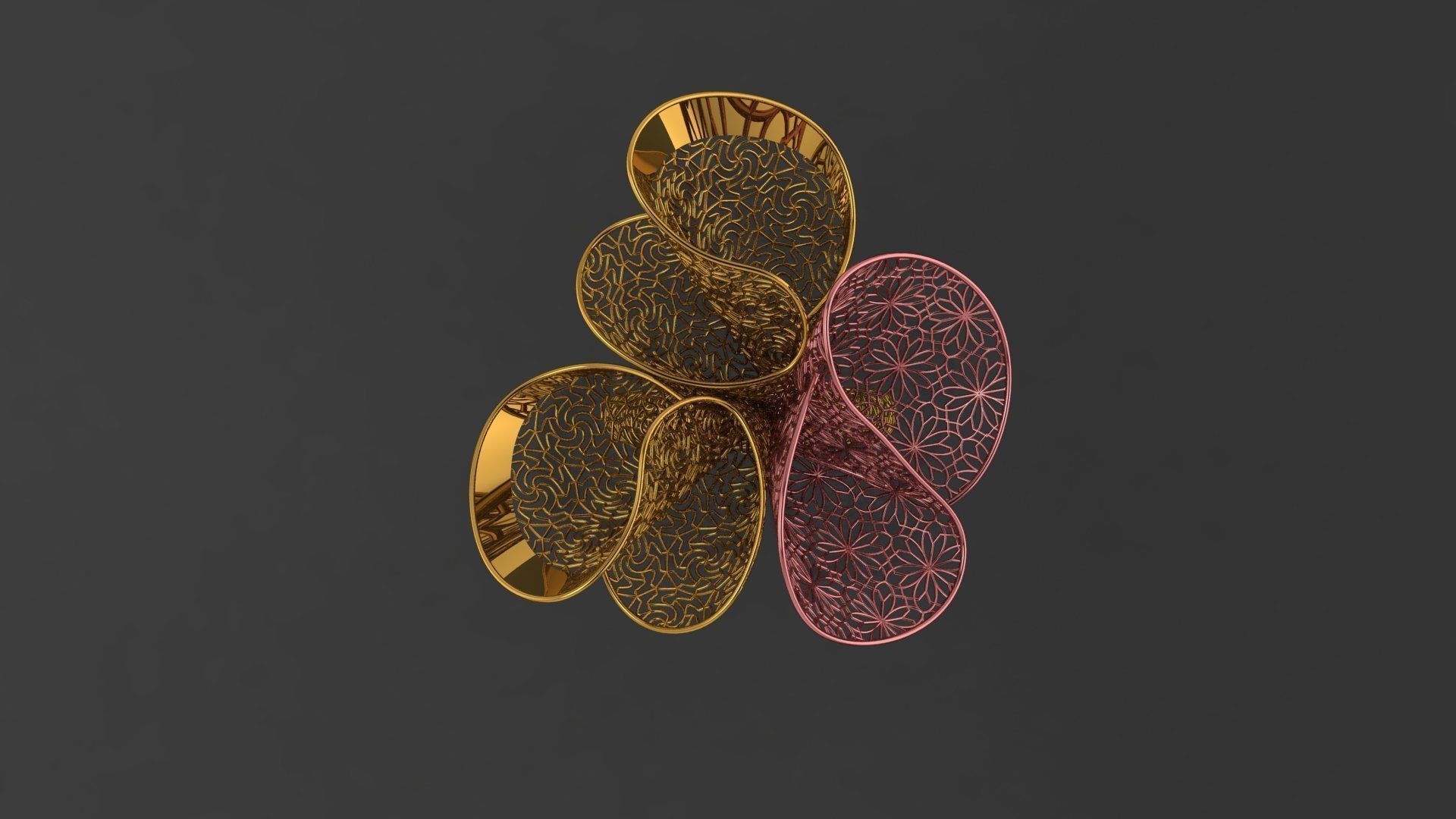 fusion 3d 100 rings 2020 collection 3D print model_64