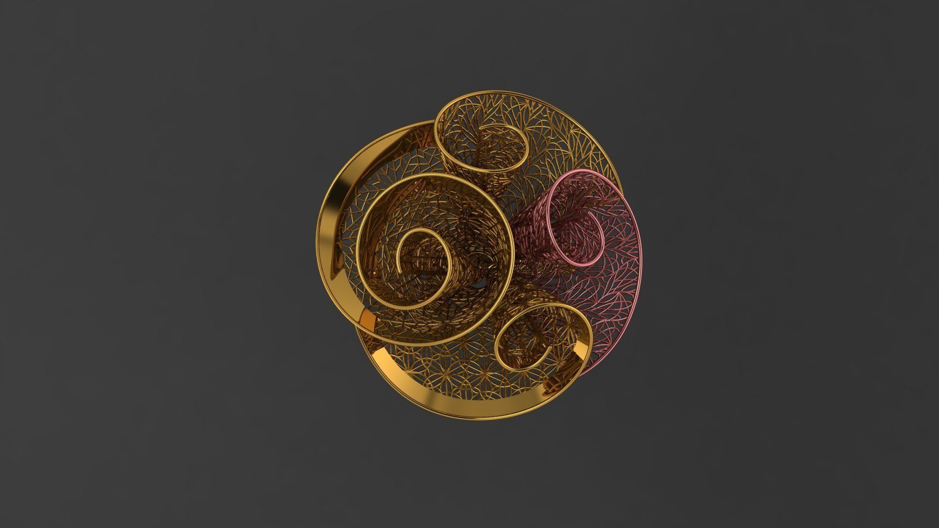 fusion 3d 100 rings 2020 collection 3D print model_93