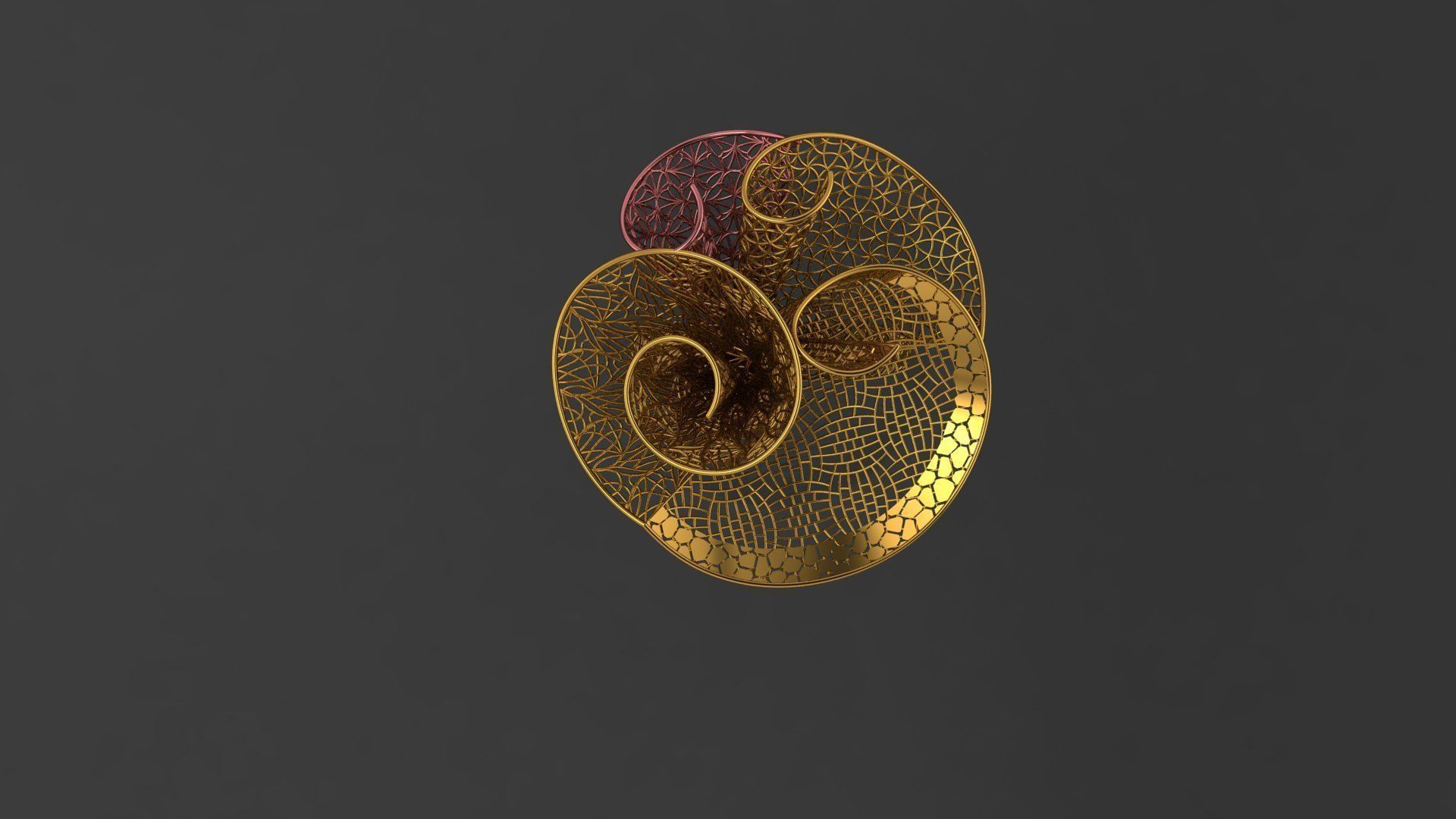 fusion 3d 100 rings 2020 collection 3D print model_114