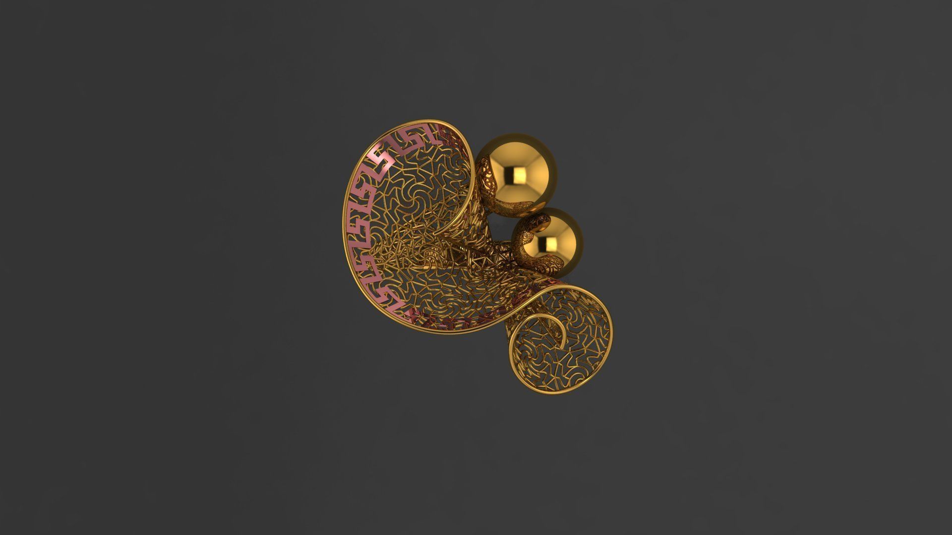 fusion 3d 100 rings 2020 collection 3D print model_121