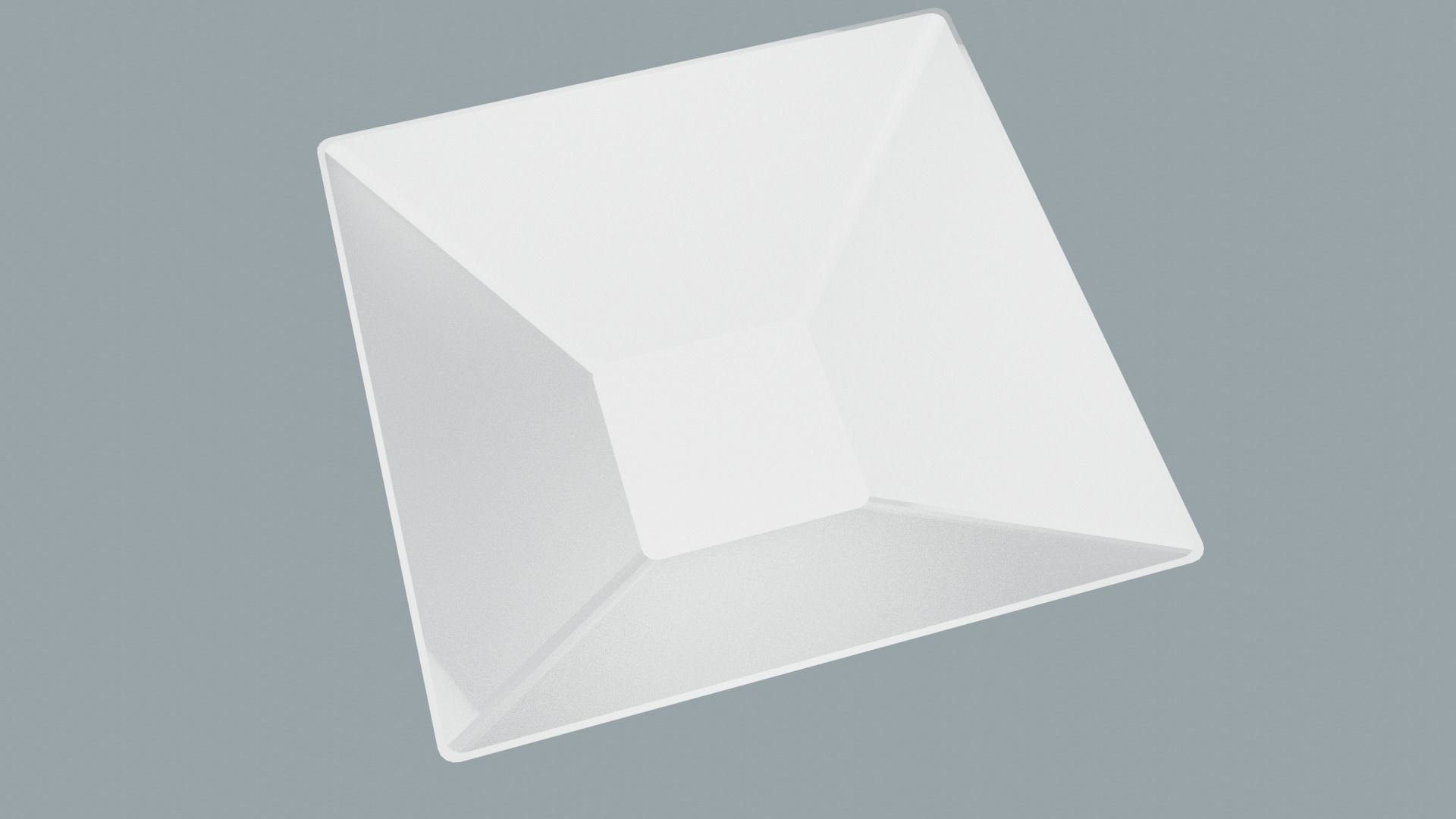 Set of plates and bowls Low-poly 3D model_3