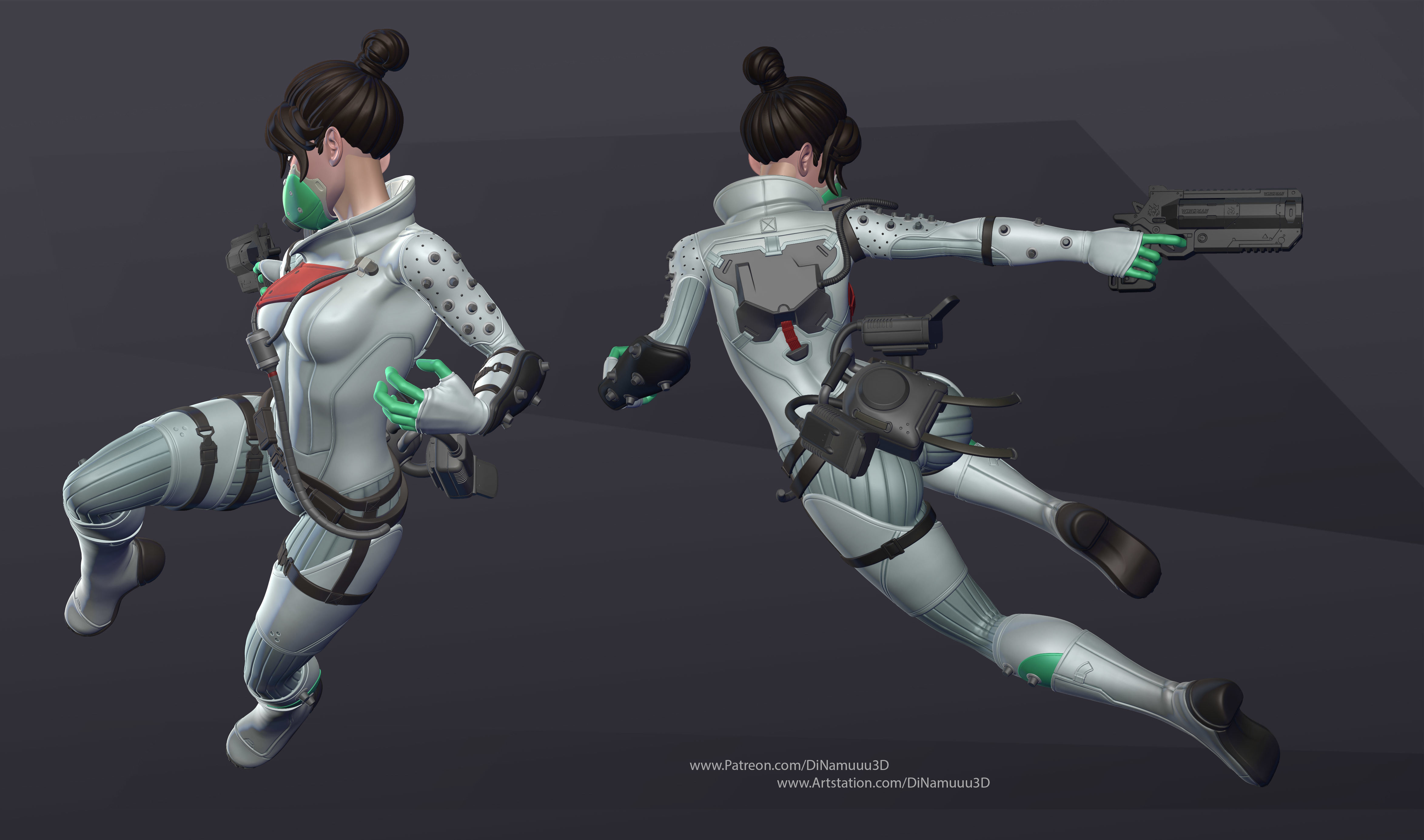 Apex Legends Wraith Multi Vers SFW and NSFW 3D Print Model STL 3D print model_1