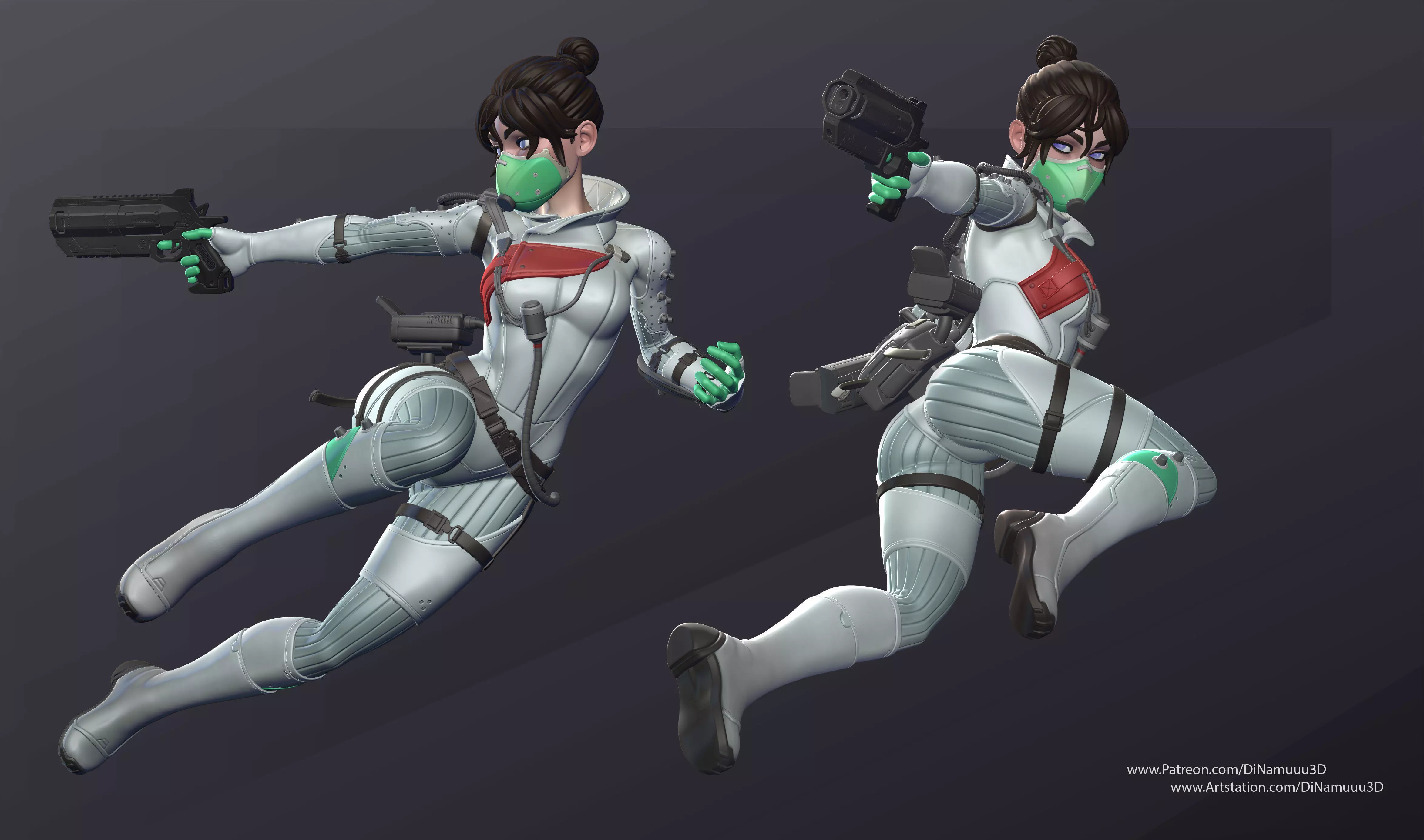 Apex Legends Wraith Multi Vers SFW and NSFW 3D Print Model STL 3D print model_0