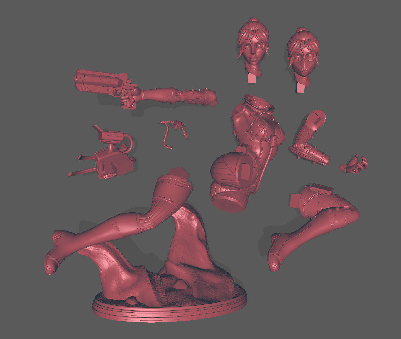 Apex Legends Wraith Multi Vers SFW and NSFW 3D Print Model STL 3D print model_9