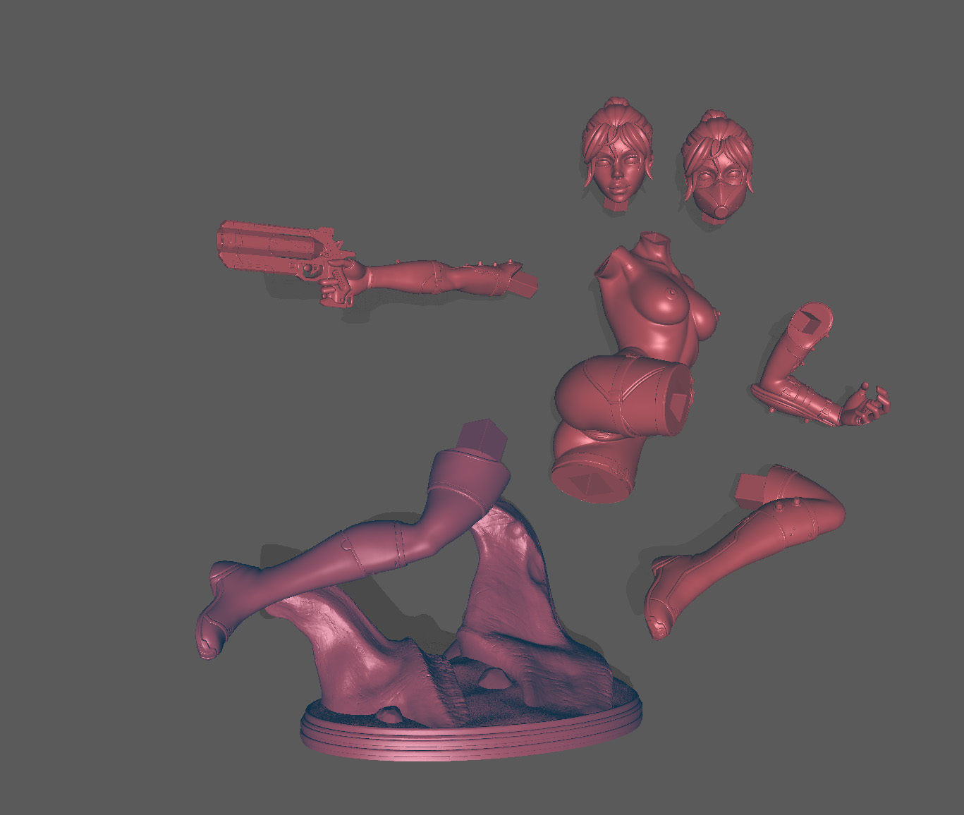 Apex Legends Wraith Multi Vers SFW and NSFW 3D Print Model STL 3D print model_8