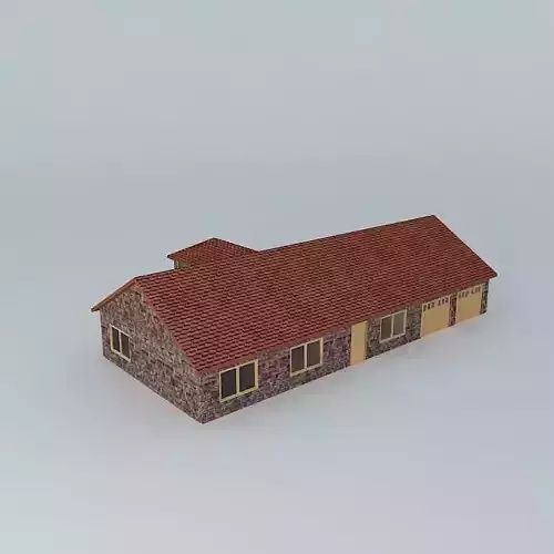 Suburban House Free 3D model