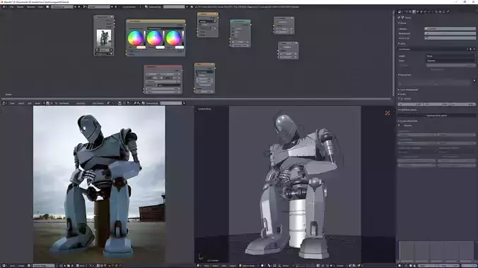 Iron Giant Low-poly 3D model
