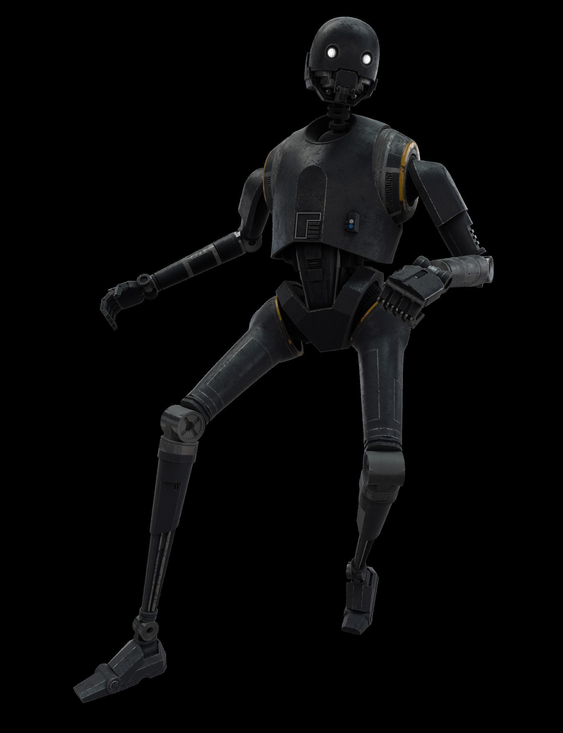 K2SO from Rogue one Low-poly 3D model_4