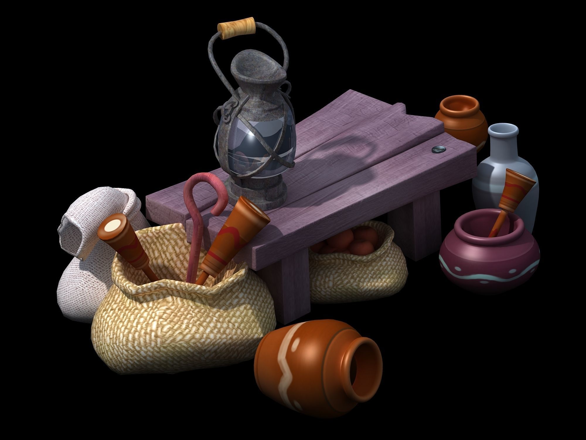 Dynasty Place chores - corner 06 3D model_1