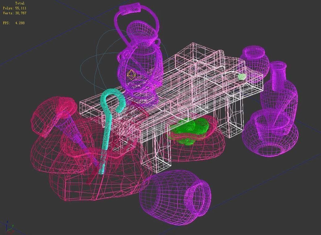 Dynasty Place chores - corner 06 3D model_3