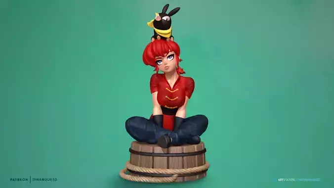 Ranma and Pechan Multi Versions SFW and NSFW 3D Print Model STL 3D print model