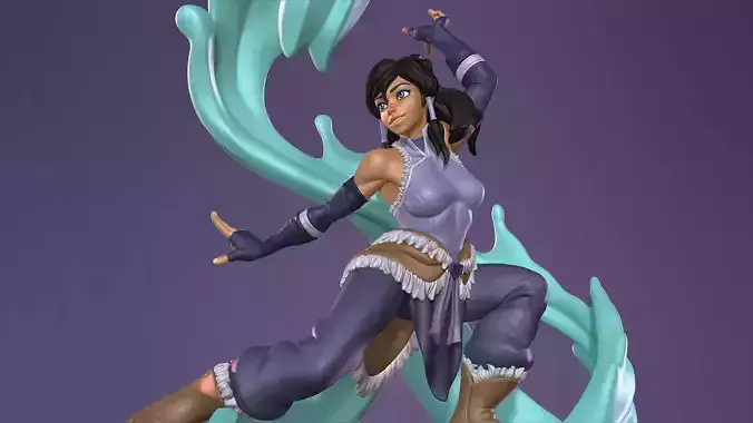 Avatar Korra Multi Versions SFW and NSFW 3D Print Model STL 3D print model