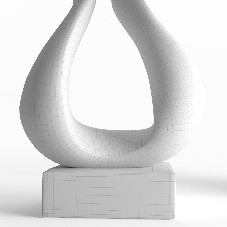 Modern Decorative Abstract Art Sculpture 04 3D model CGTrader